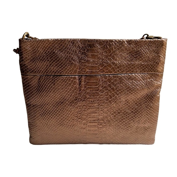 NWT The Sak Leather Snake Skin Look "Tomboy" Copper Crossbody Bag - Picture 15 of 16